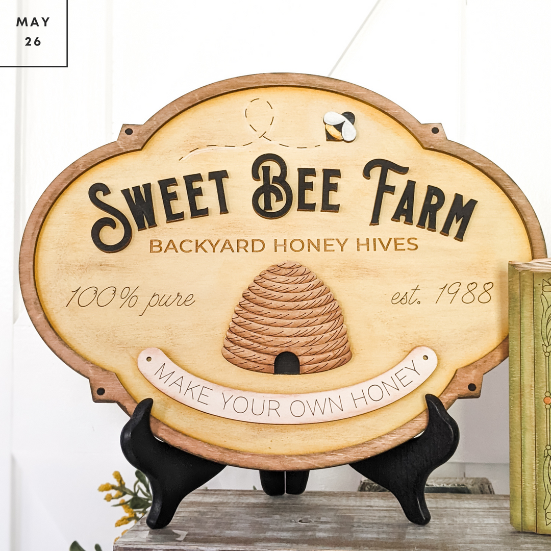 Sweet Bee Farm Sign Paint Colors