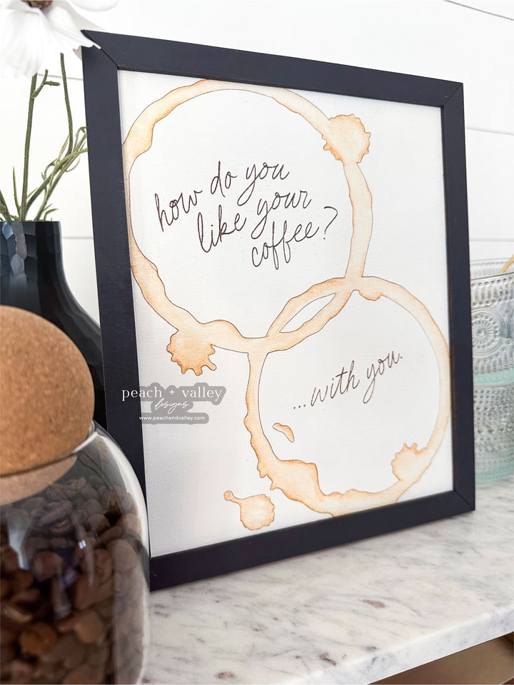 Coffee Ring Stains Sign + Banner Cut File