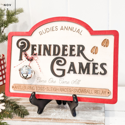 Reindeer Games Sign Supply List + Paint Colors