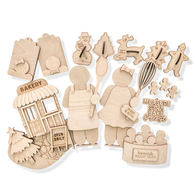 Gingerbread Bakery Set Blanks