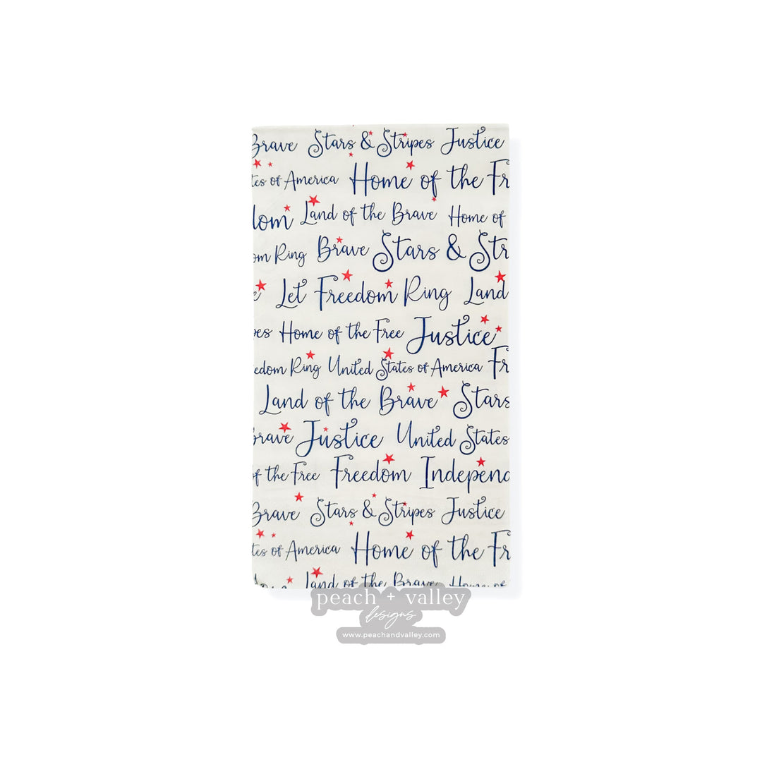 American Words Guest Napkin