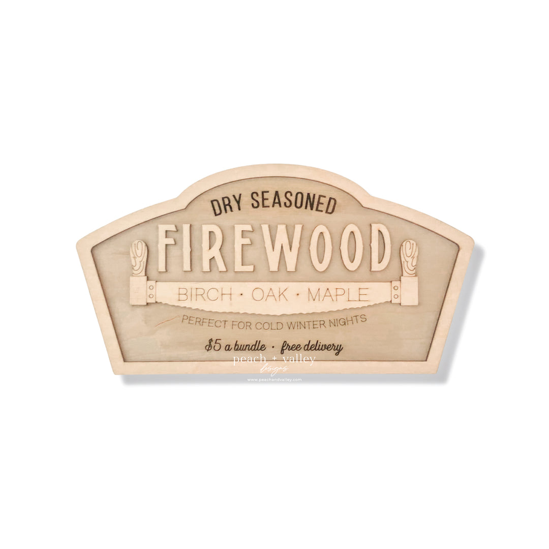 Firewood Sign Cut File