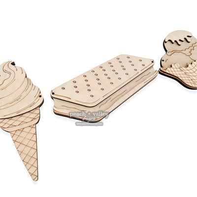Ice Cream Banner Blanks