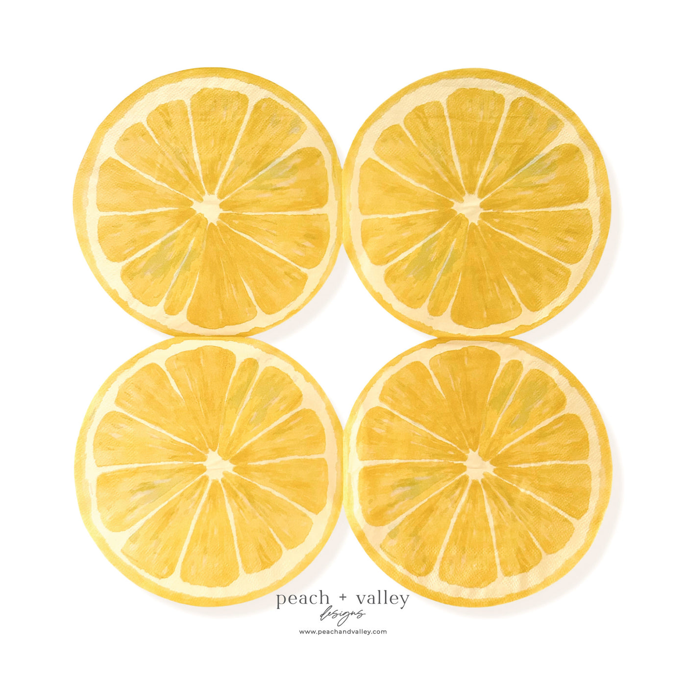 Lemon Slice Circle Napkin