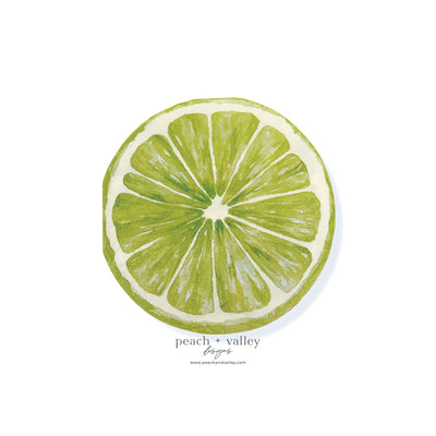 Lime Slice Circle Napkin