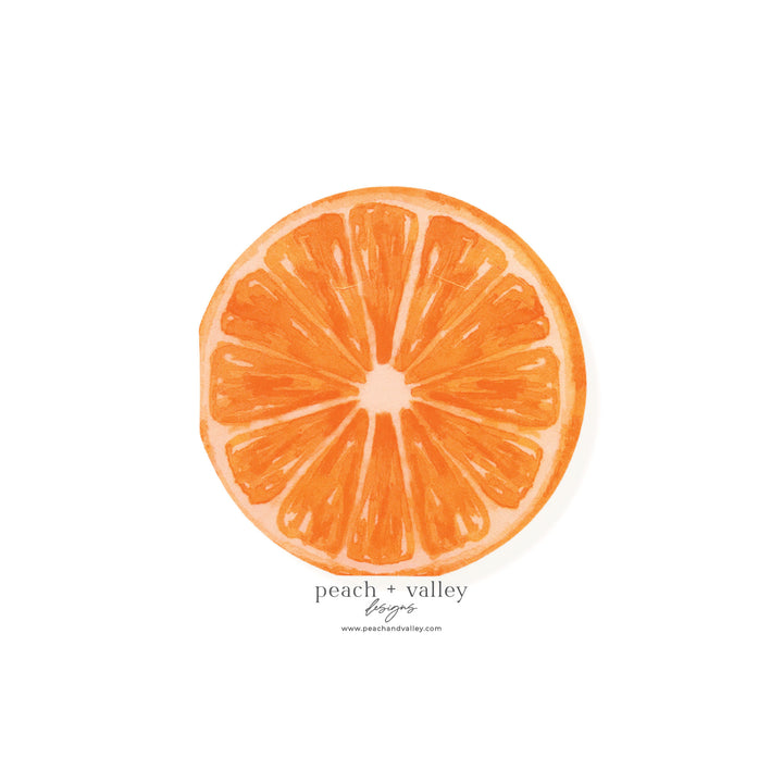 Orange Slice Circle Napkin