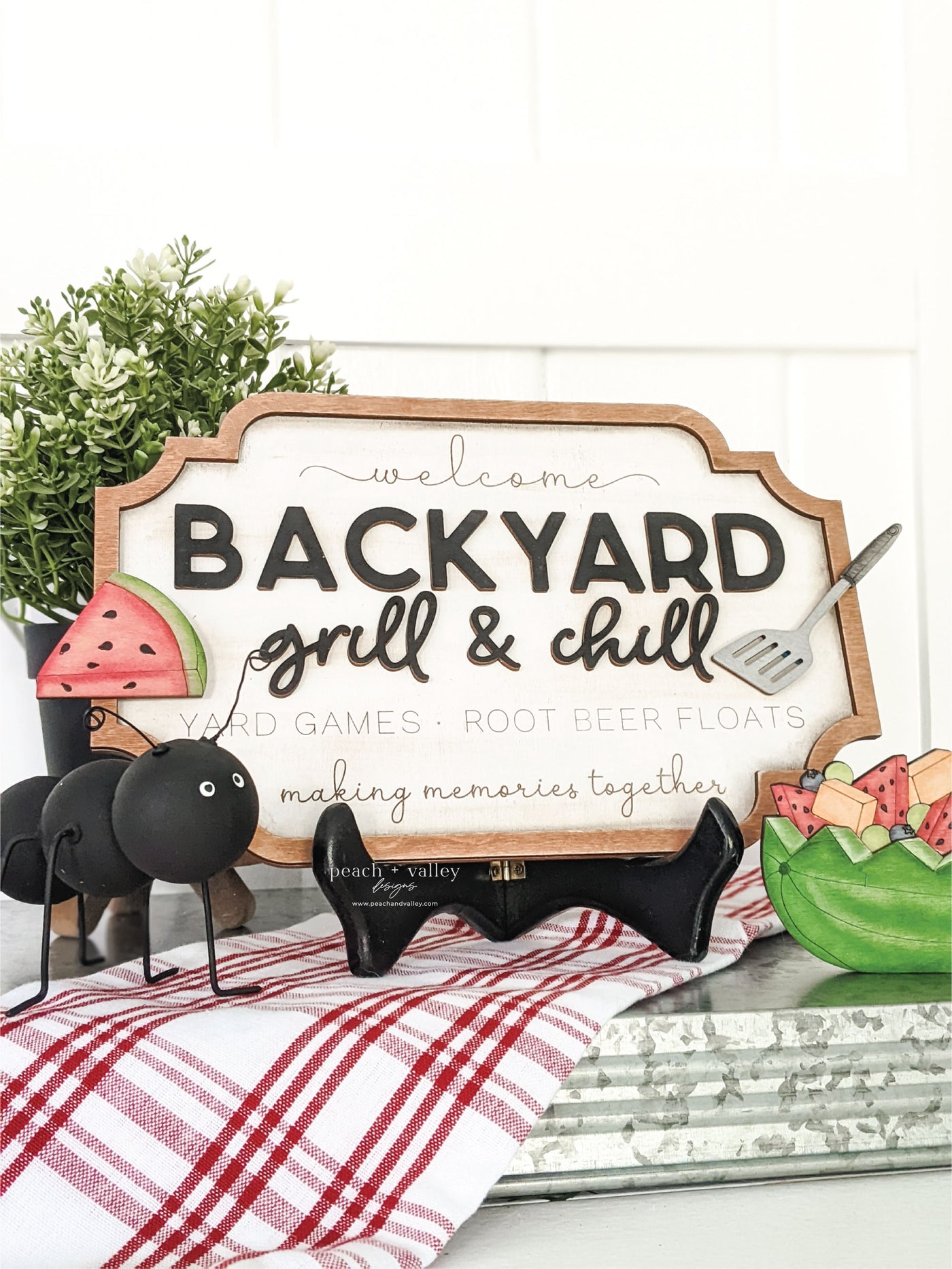 Backyard Grill & Chill Sign Cut File