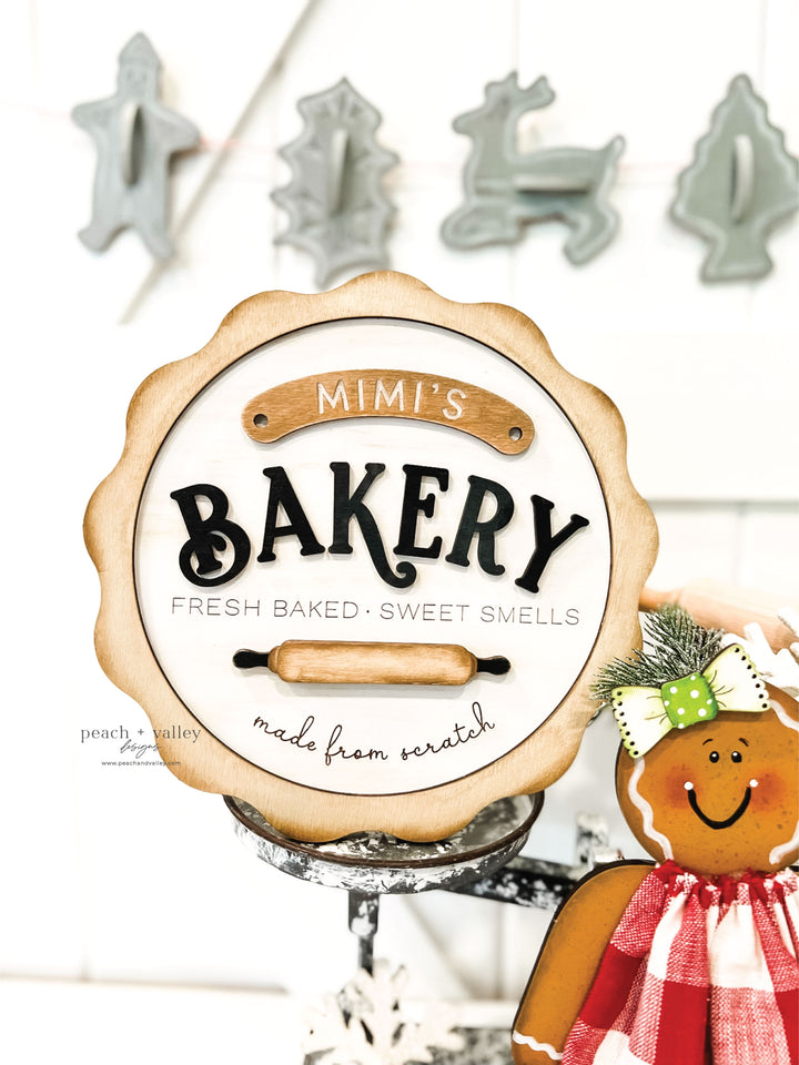 Holiday Bakery Sign Cut File