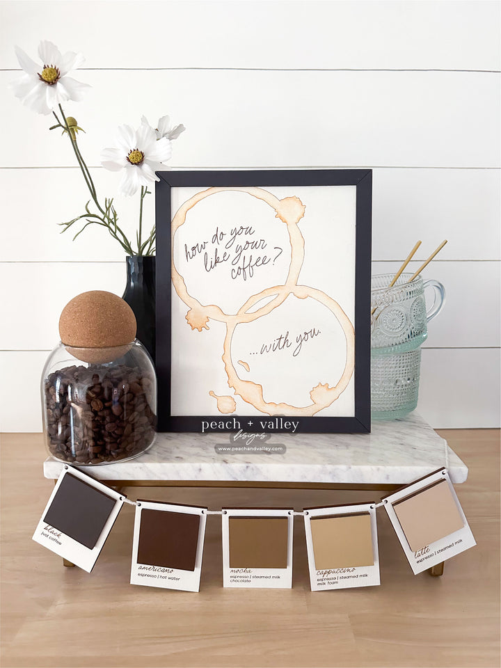 Coffee Ring Stains Sign + Banner Cut File