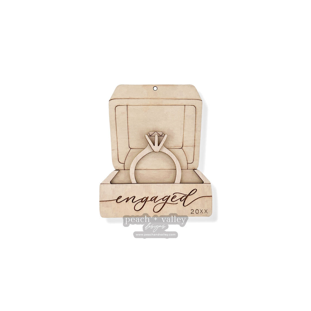 Engagement Ring Box Ornament Cut File