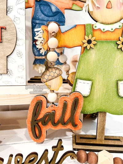 Fall Acorn Garland Blank