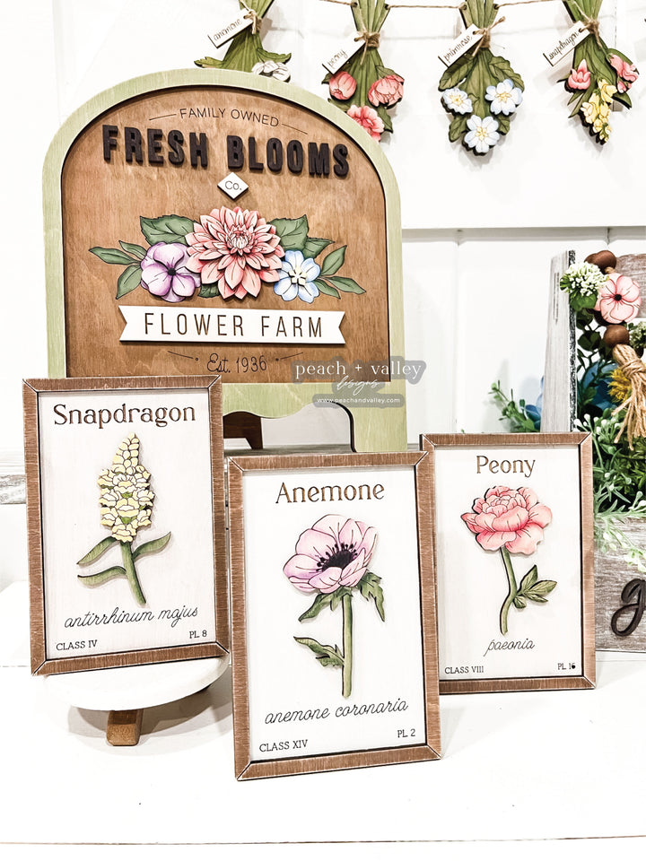 Fresh Blooms Set Set Cut File