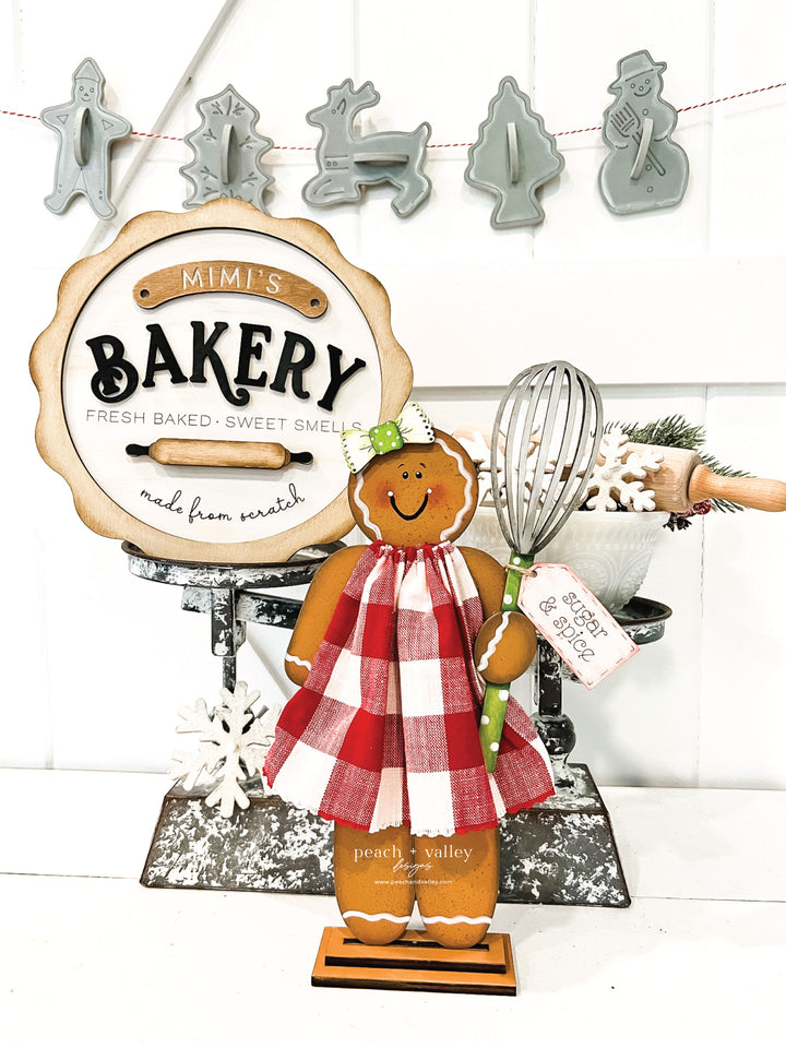 Holiday Bakery Sign Cut File