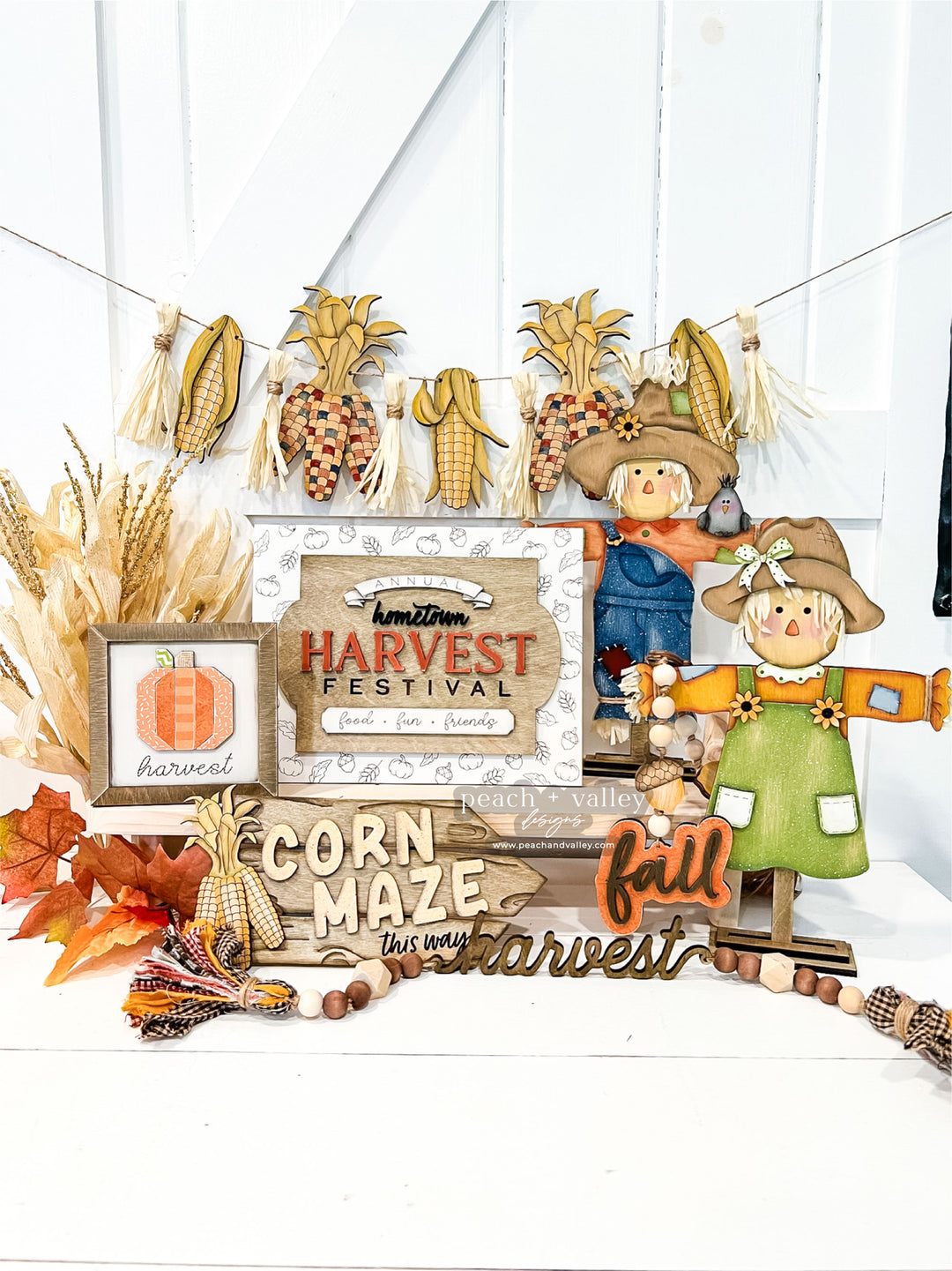 Hometown Harvest Shelf Set Cut File