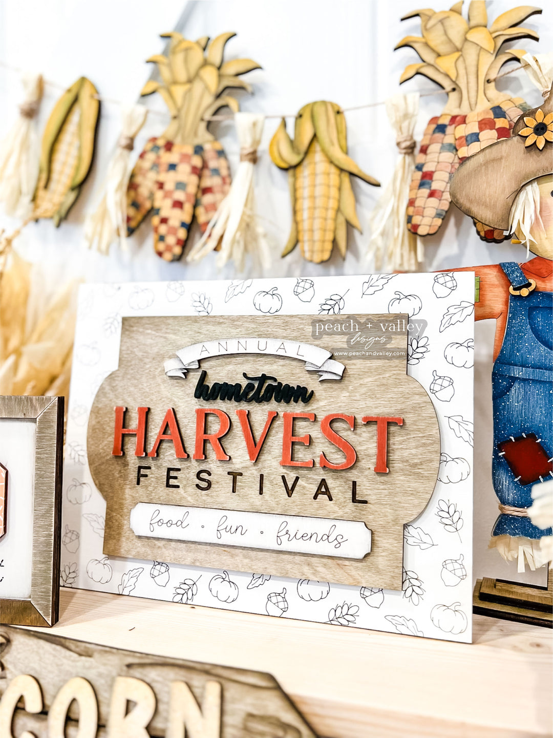 Hometown Harvest Sign Cut File