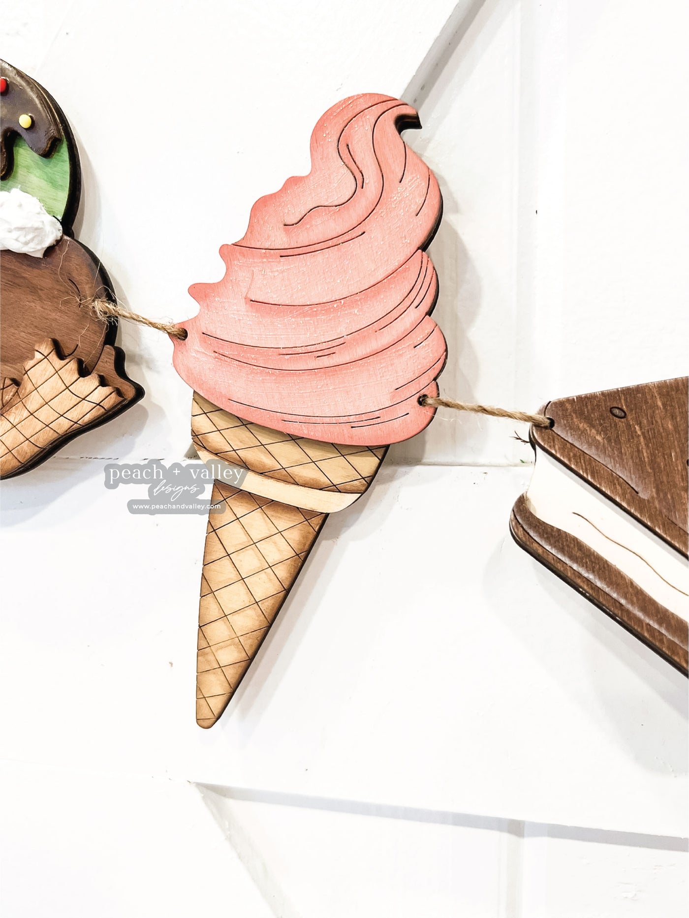 Ice Cream Banner Blanks