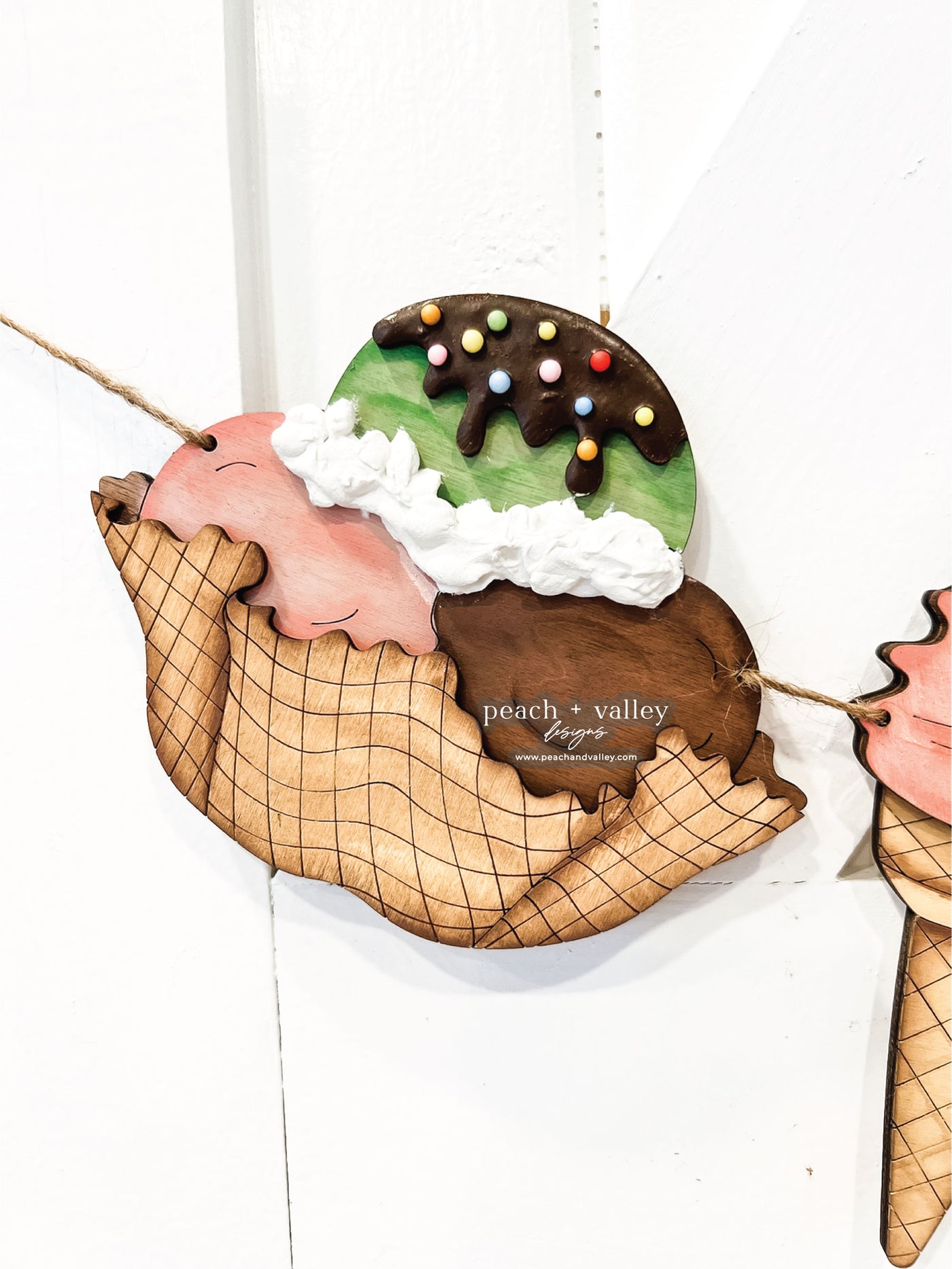 Ice Cream Banner Blanks