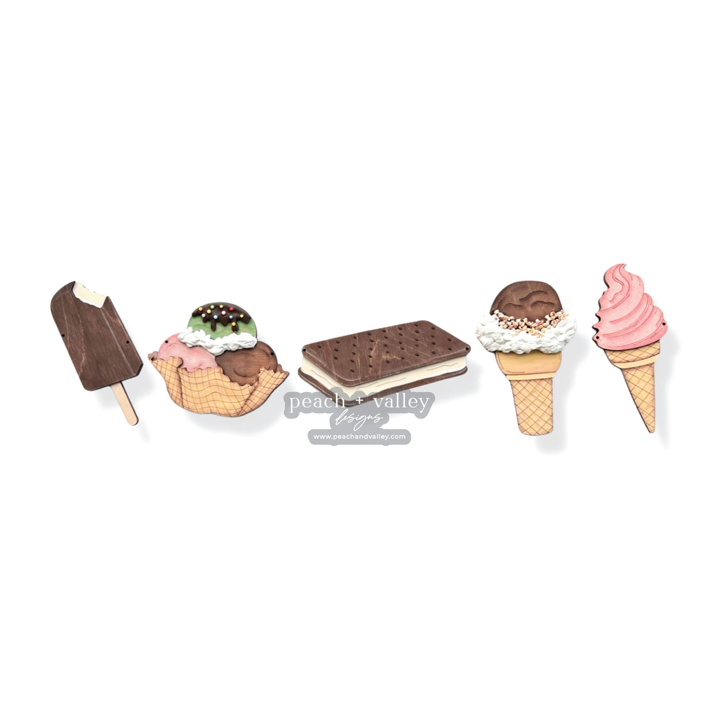 Ice Cream Banner Blanks