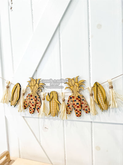 Indian Corn Banner Blank