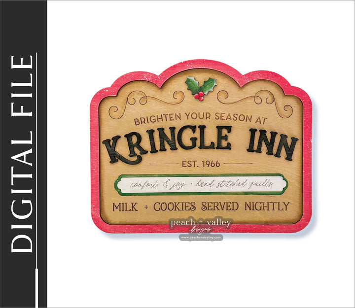 Kringle Inn Sign Cut File