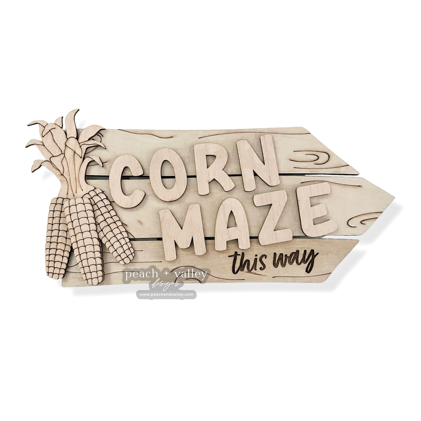 Large Corn Maze Sign Blank