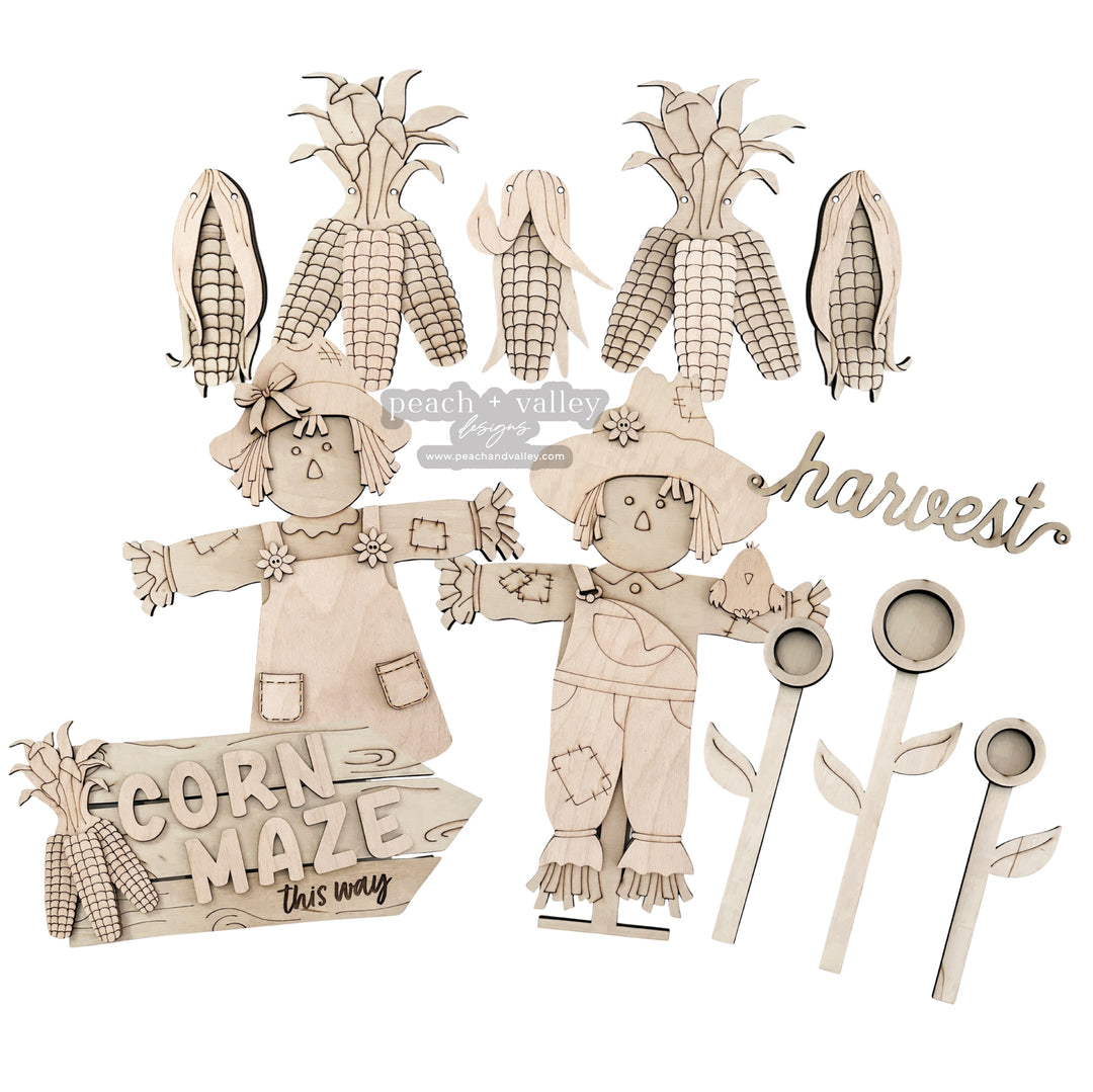 Hometown Harvest Shelf Set Cut File