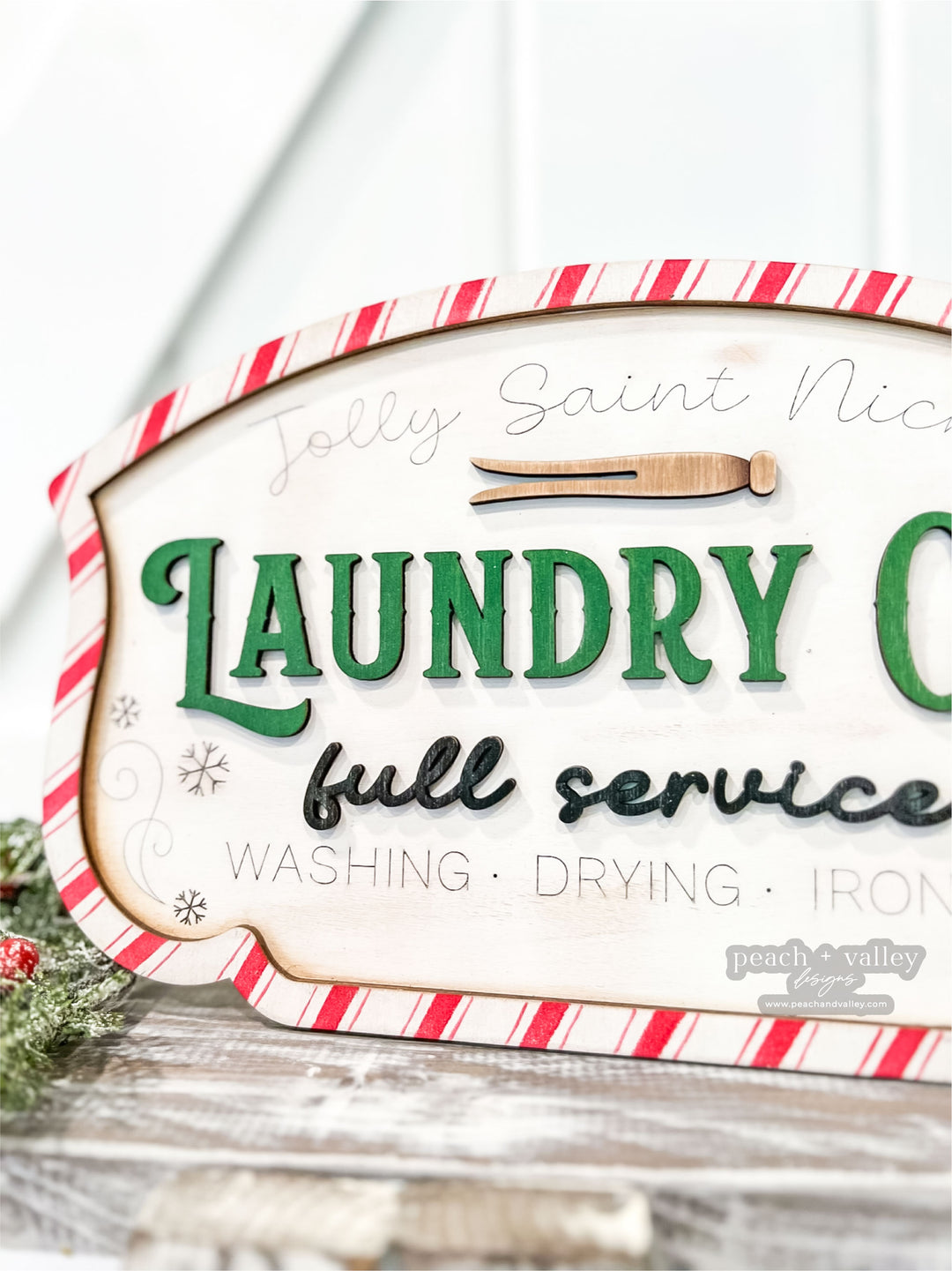 Christmas Laundry Co. Sign Cut File