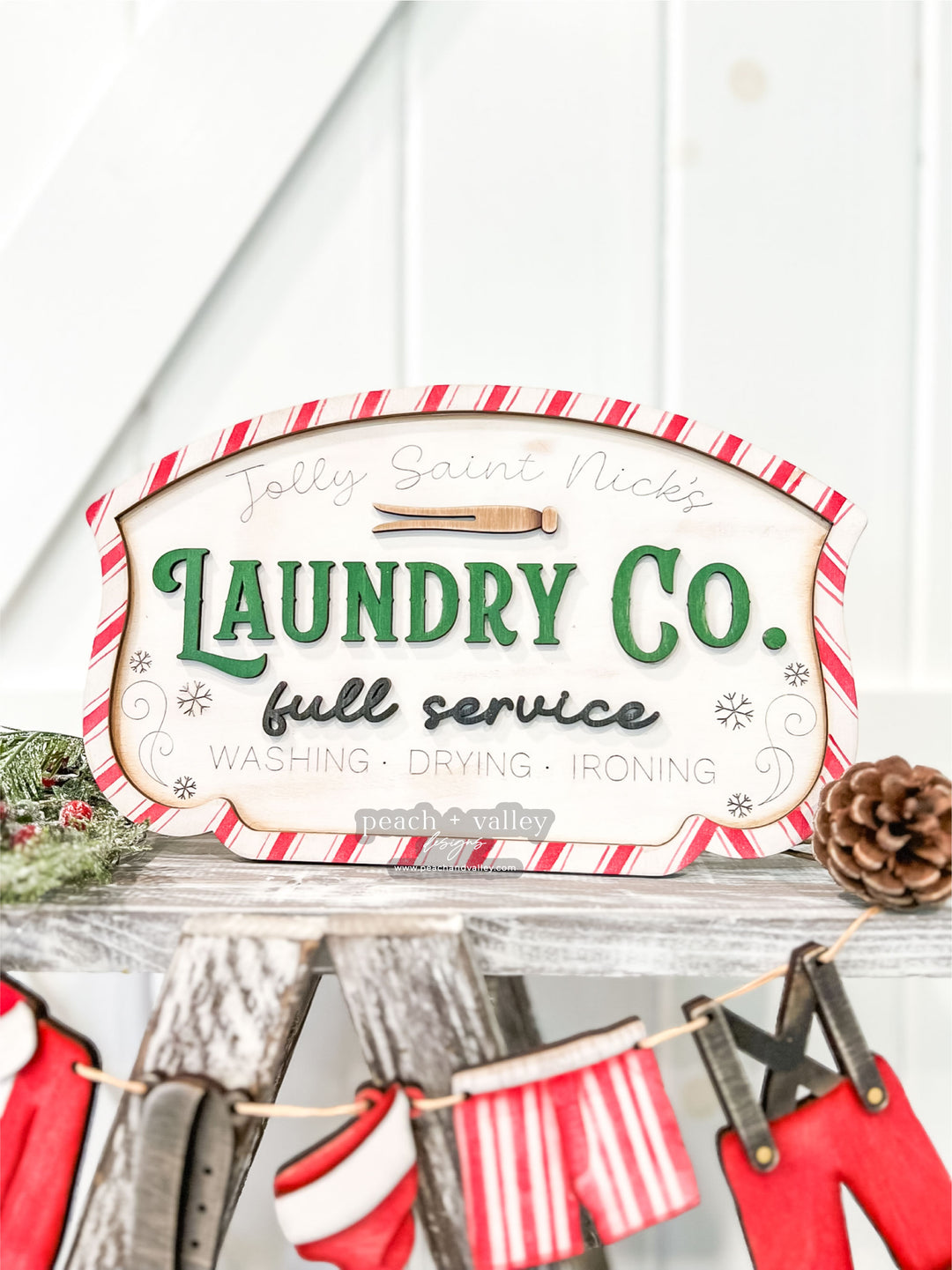 Christmas Laundry Co. Sign Cut File