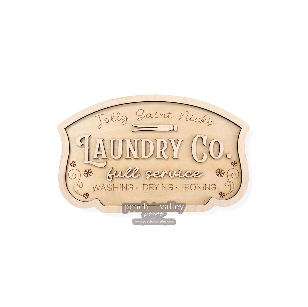 Christmas Laundry Co. Sign Cut File