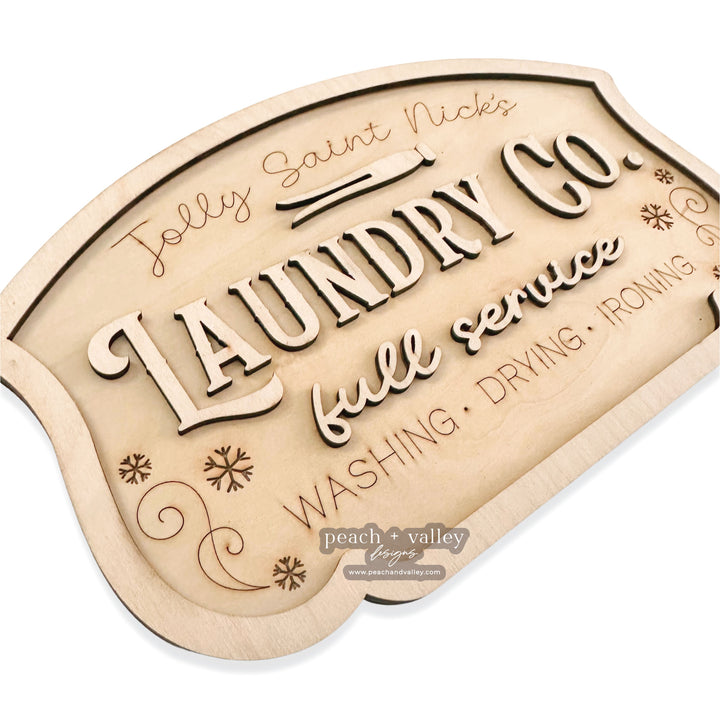 Christmas Laundry Co. Sign Cut File