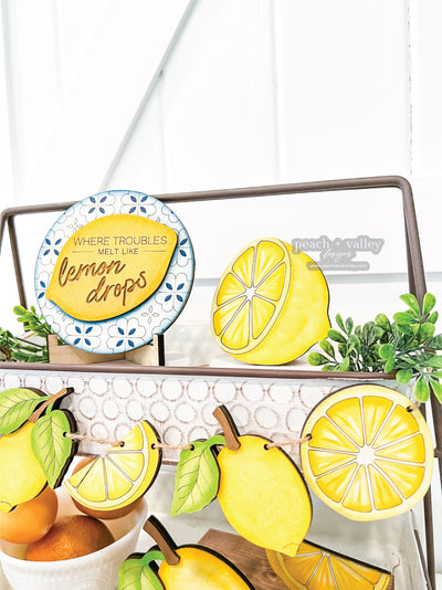 Lemon Banner Blanks