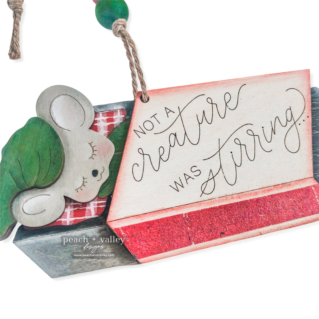 Matchbox Mouse Ornament Cut File