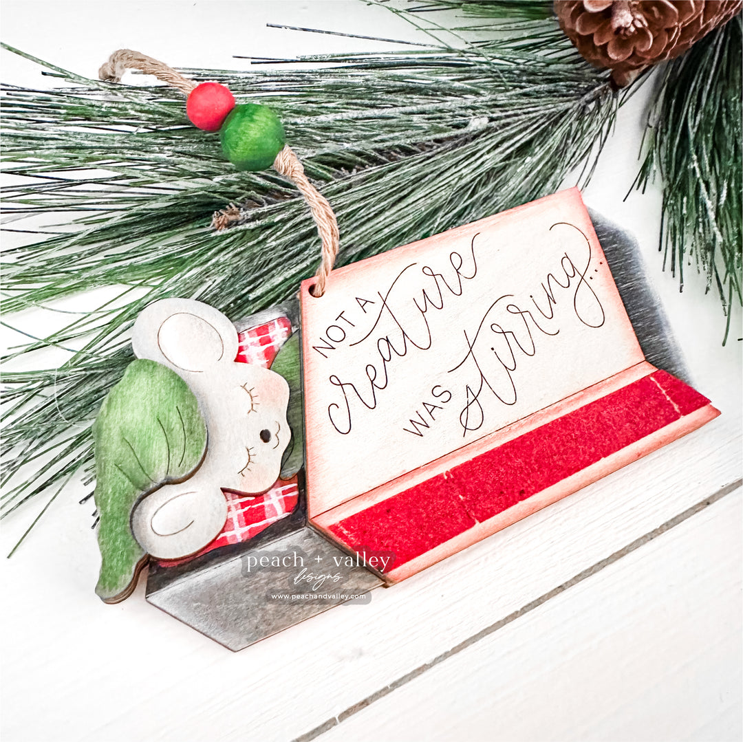 Matchbox Mouse Ornament Cut File