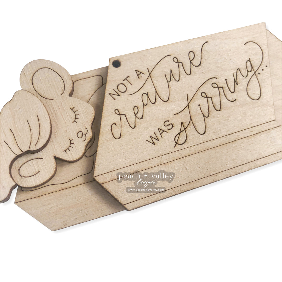 Matchbox Mouse Ornament Cut File