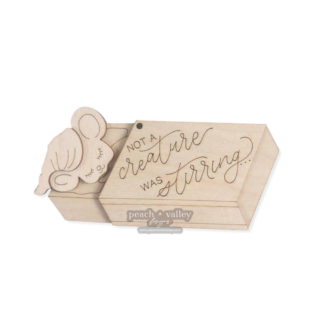 Matchbox Mouse Ornament Cut File