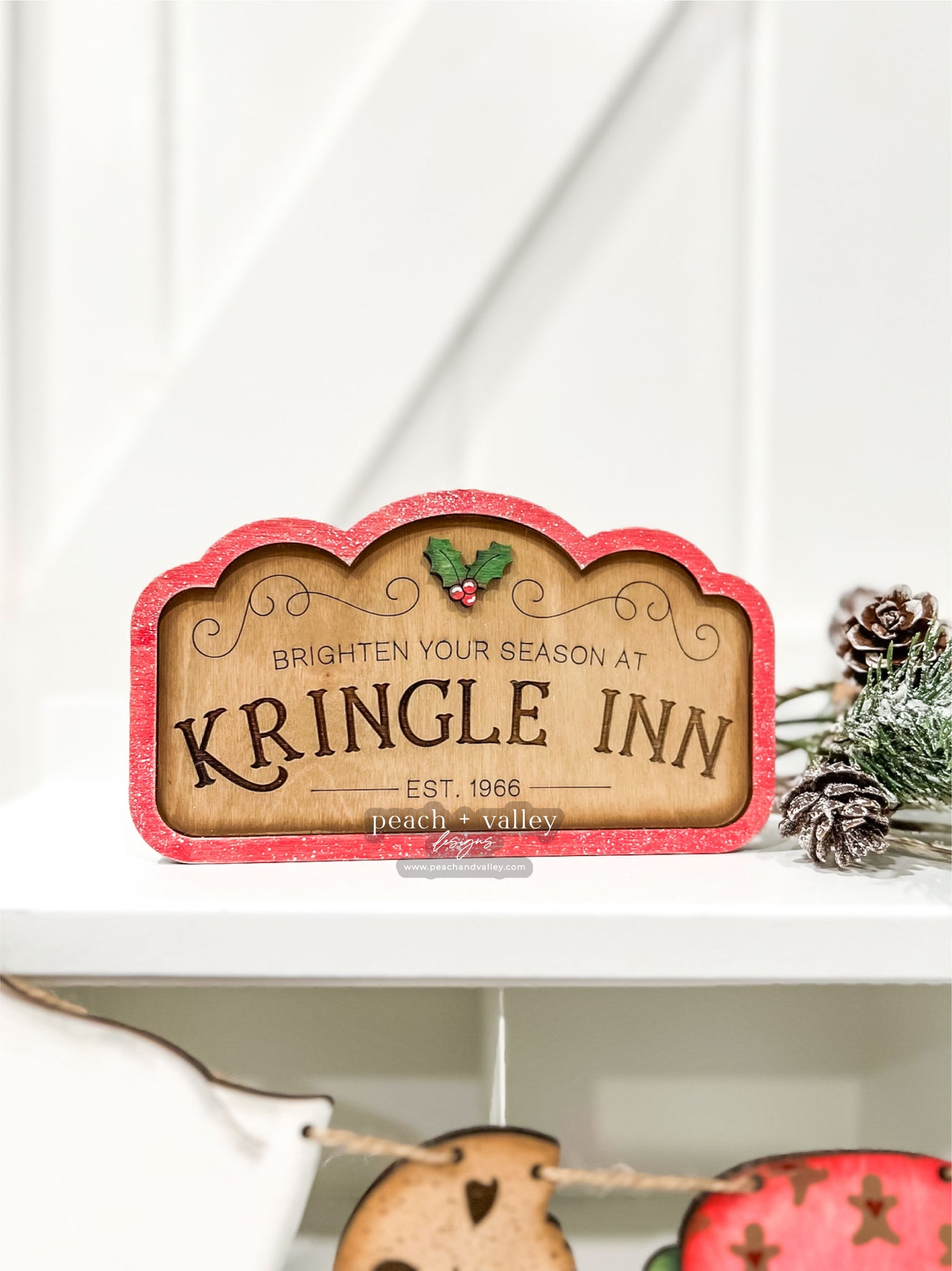 Mini Kringle Inn Sign Blank