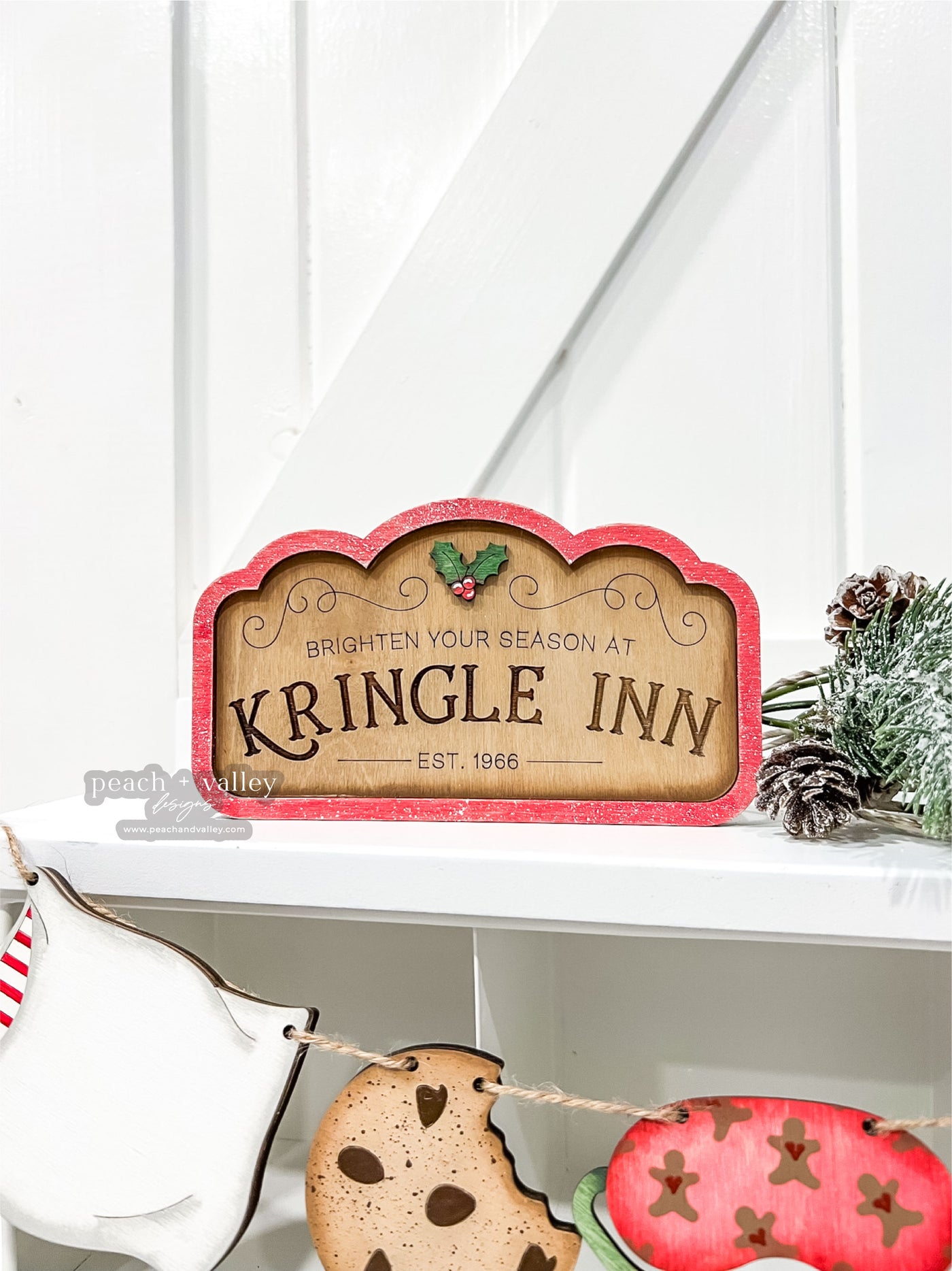 Mini Kringle Inn Sign Blank