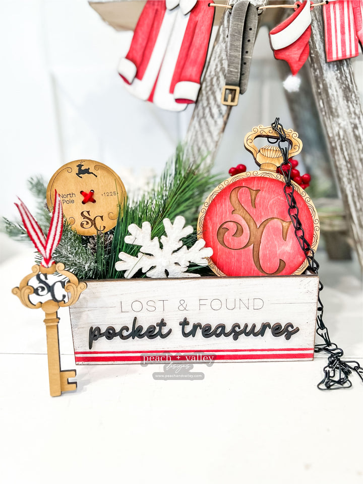 Santa's Pocket Treasures Box Cut File