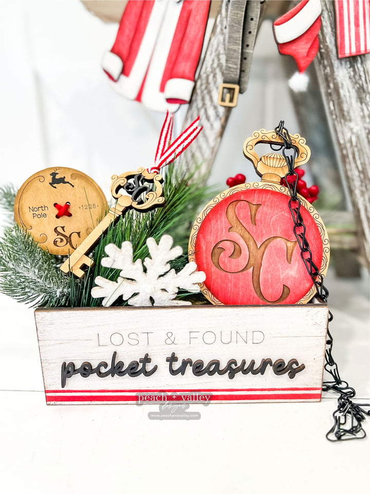 Santa's Pocket Treasures Box Cut File