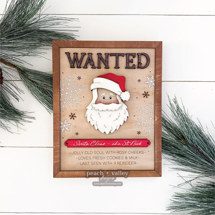 Santa Wanted Poster Cut File