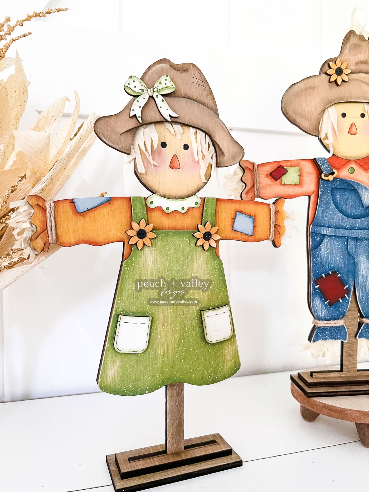 Scarecrow Girl Shelf Sitter Blank