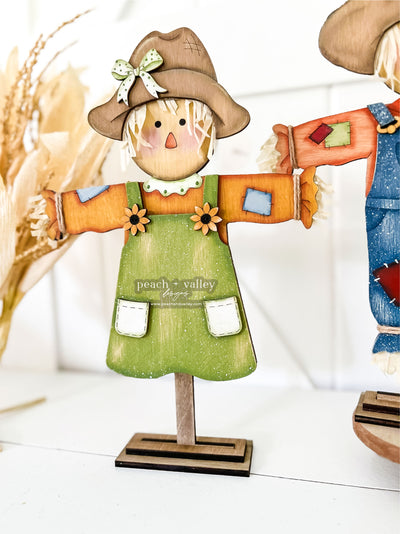 Scarecrow Girl Shelf Sitter Blank