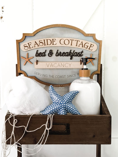 Seaside Cottage Sign Cut File
