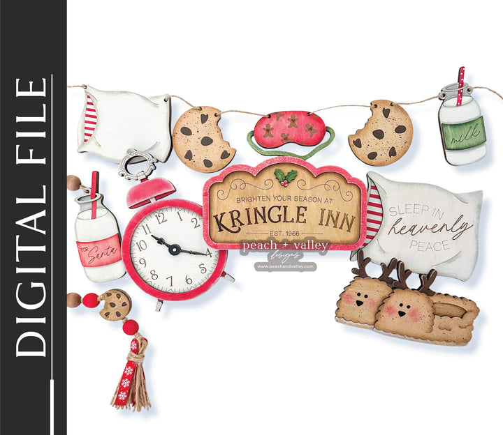 Winter Slumber Tray Set Cut File