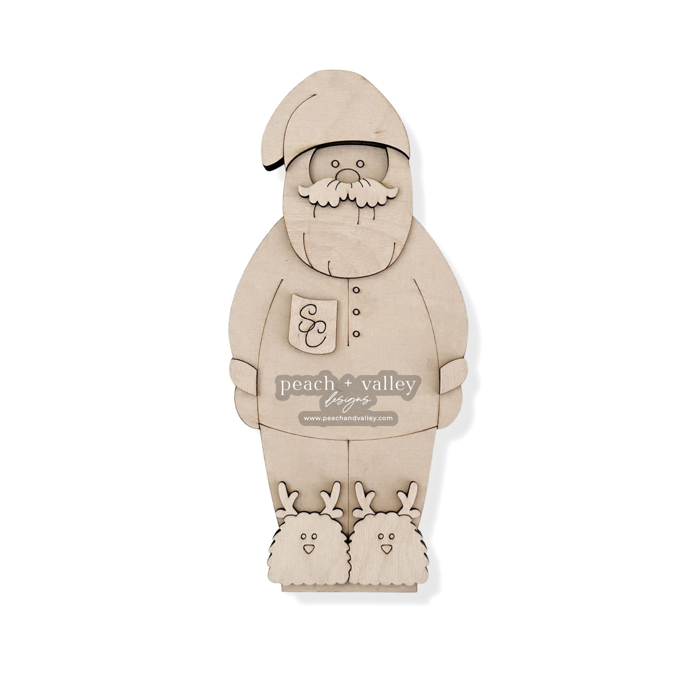 Mr. Claus in PJs Shelf Sitter Blank