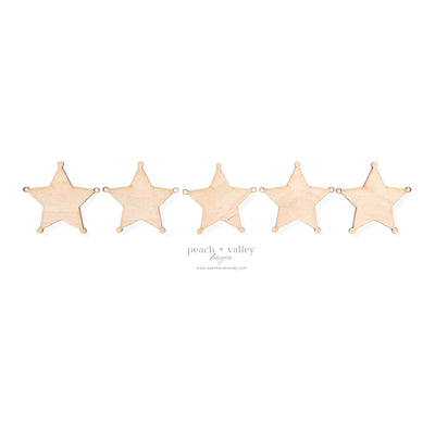 5-Point Star Sheriff Set Blanks