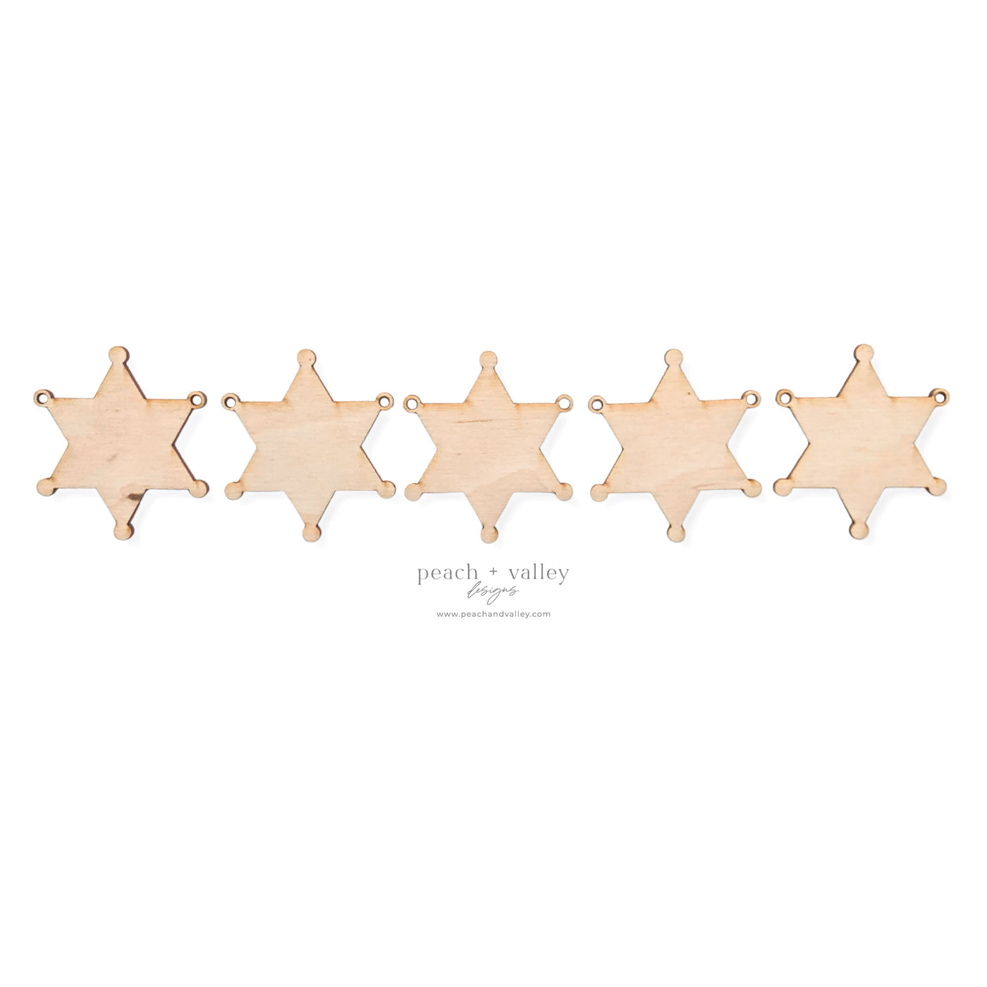 6-Point Star Sheriff Set Blanks