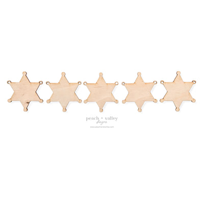 6-Point Star Sheriff Set Blanks