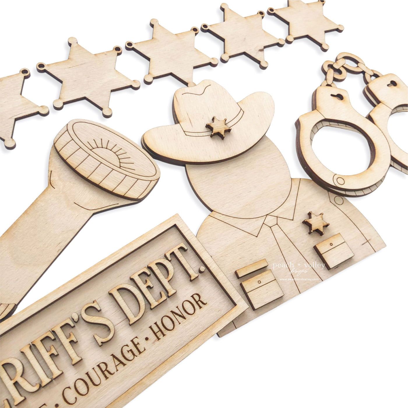 6-Point Star Sheriff Set Blanks