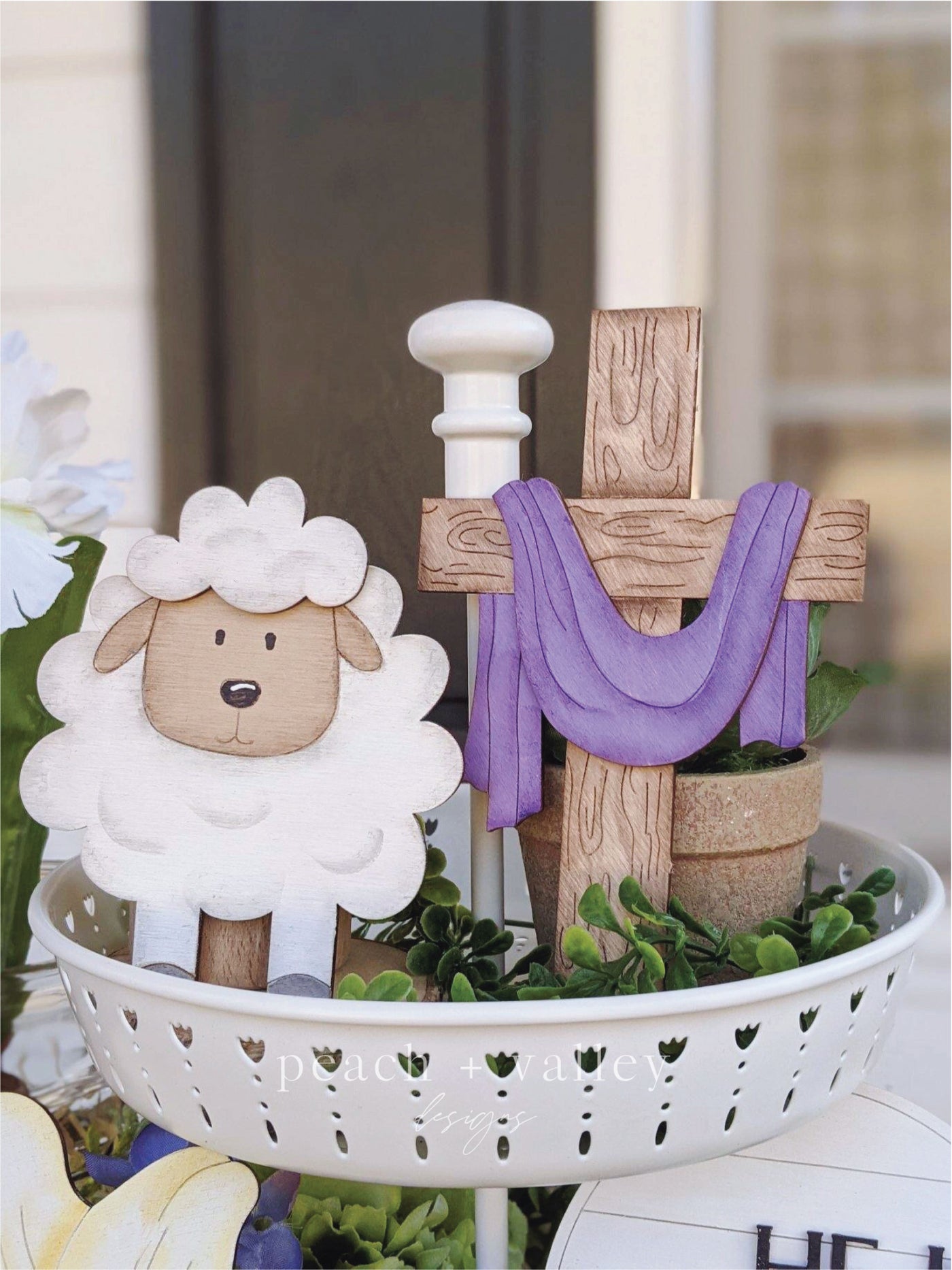 Religious Easter Tiered Tray Set SVG